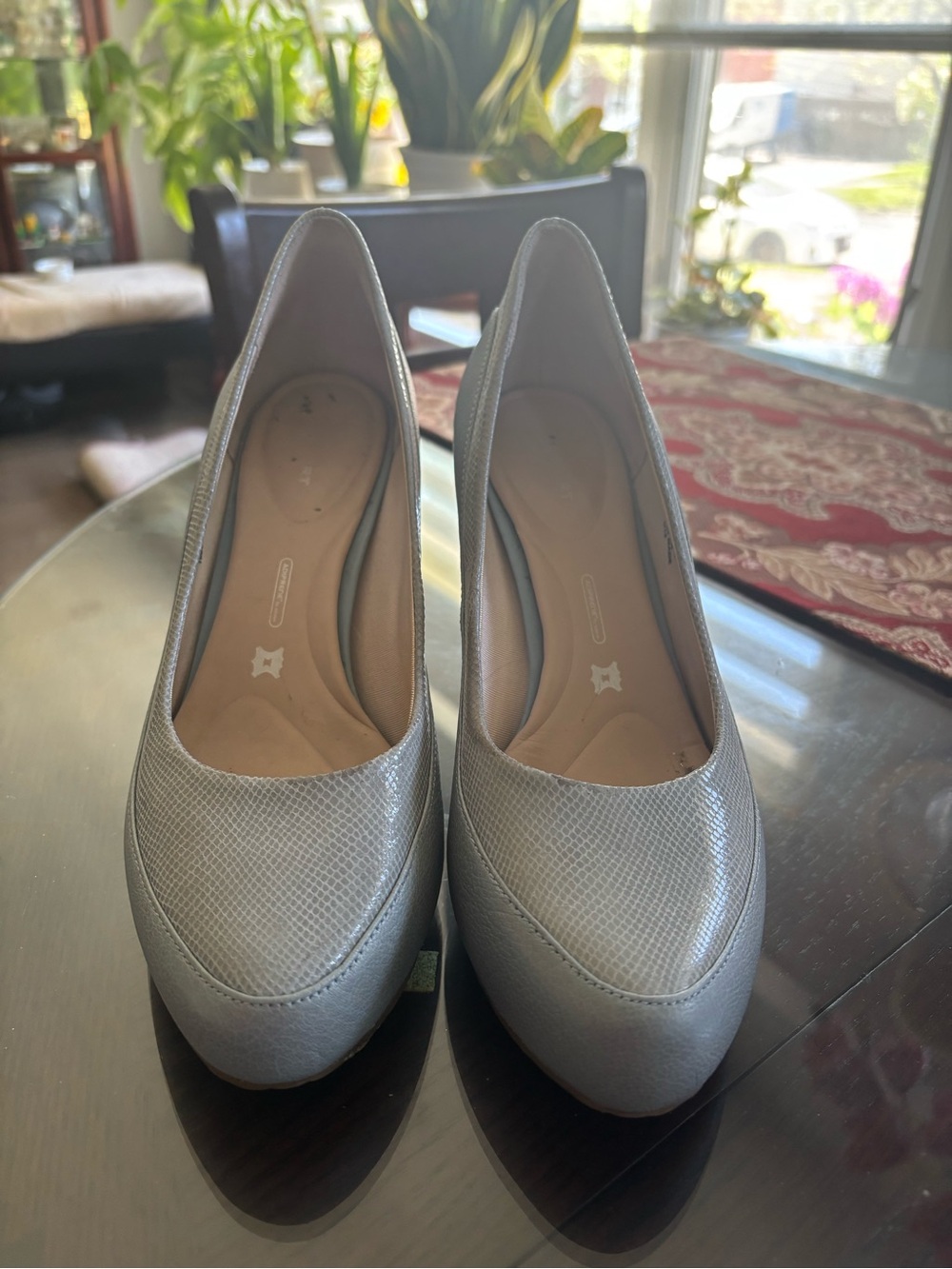 Rockport Silver Textured Women's Pumps